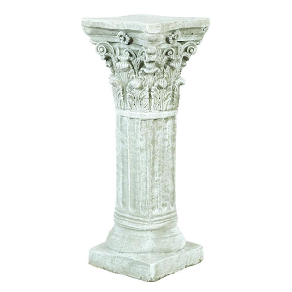 32in Corinthian Column Pedestal Solid Rock Stone Works