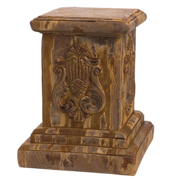 Small Fancy Pedestal Solid Rock Stone Works