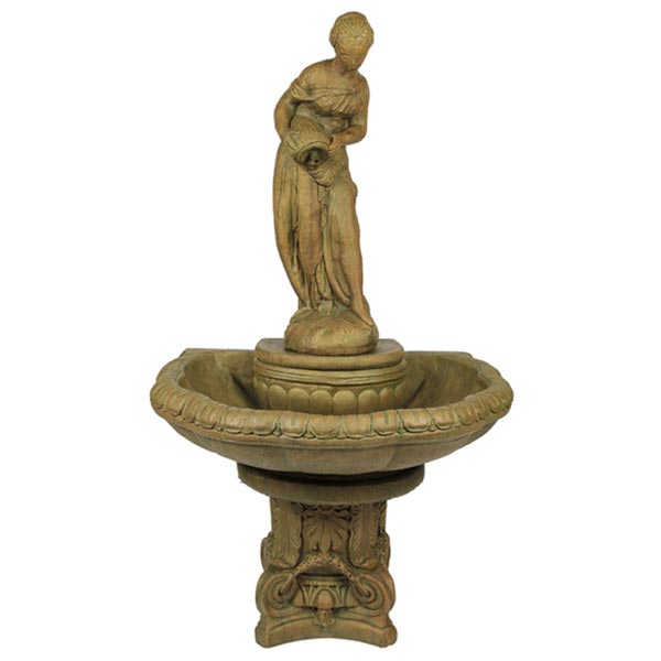 Square Back Large Jug Lady Concrete W...