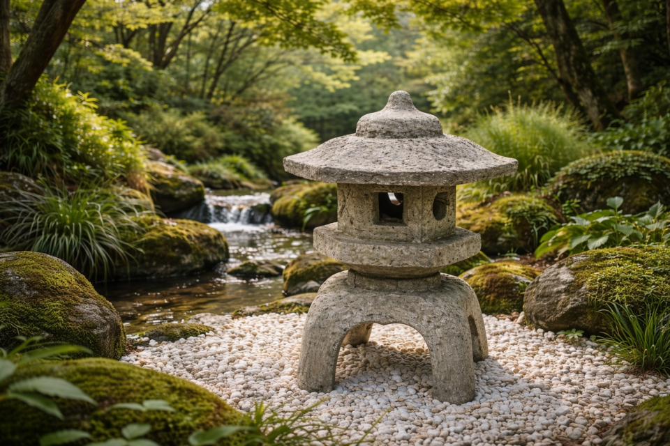 Solid Rock Stone Works Japanese Lantern