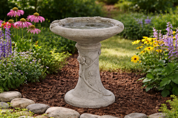 Rose Birdbath