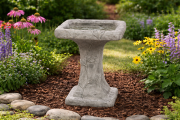 Square Ivy Birdbath