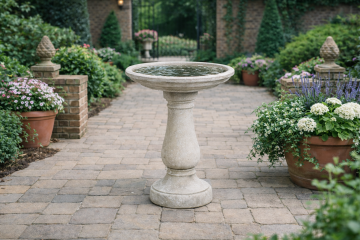 Oval Plain / Small Plain Birdbath