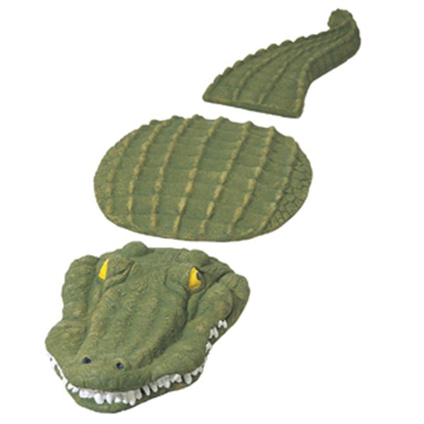 Crocodile Stepping Stones Moss Green - Life Like