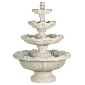 Extra Large 4 Tier Concrete Water Fountain – Outdoor Garden Fountain