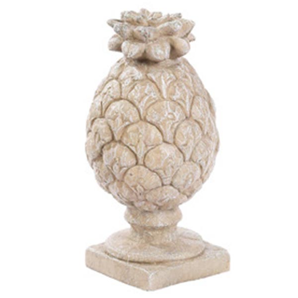 Large fat pineapple solid rock stone works