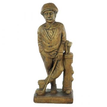 Large Golfer with Clubs